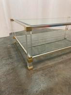 ierre Vandell Paris vintage plexiglas en glas goud jaren, Ophalen, 50 tot 100 cm, ., 2de hands