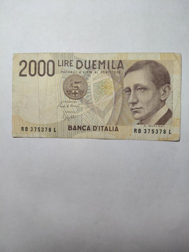Italië 2000 lire 1990, Ophalen of Verzenden, Italië