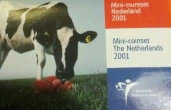 mini munten set 2001, Ophalen of Verzenden, Koningin Beatrix, Overige waardes, Setje