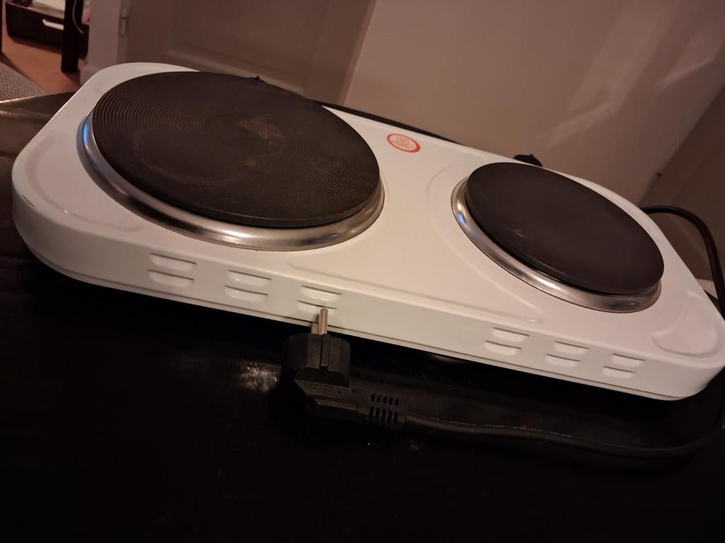 Kookplaat wit., 3 kookzones of minder, Ophalen of Verzenden, Zo goed als nieuw, Vrijstaand