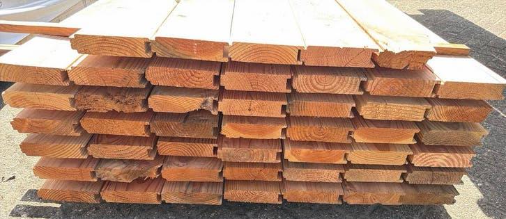 Douglas hout balken vloerdelen dik 40x140mm 3 meter pak 7, Ophalen, Zo goed als nieuw, 250 cm of meer, Balken