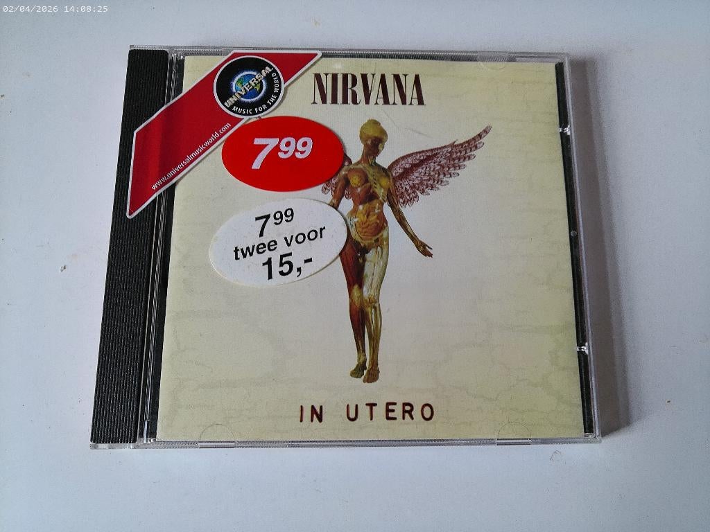 cd Nirvana - in Utero, Ophalen of Verzenden, Gebruikt, Alternative