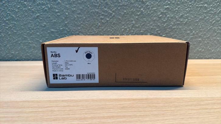 Bambu Lab ABS Blue, Computers en Software, 3D-printerbenodigheden, Nieuw, Ophalen of Verzenden