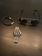 Emporio Armani zonnebril, Buddha to Buddha armband, horloge, Ophalen, Gebruikt