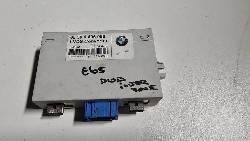 LVDS converter DVD interface BMW E60 M5 E63 M6 65500406966 0, Gebruikt, -, -, Ophalen of Verzenden