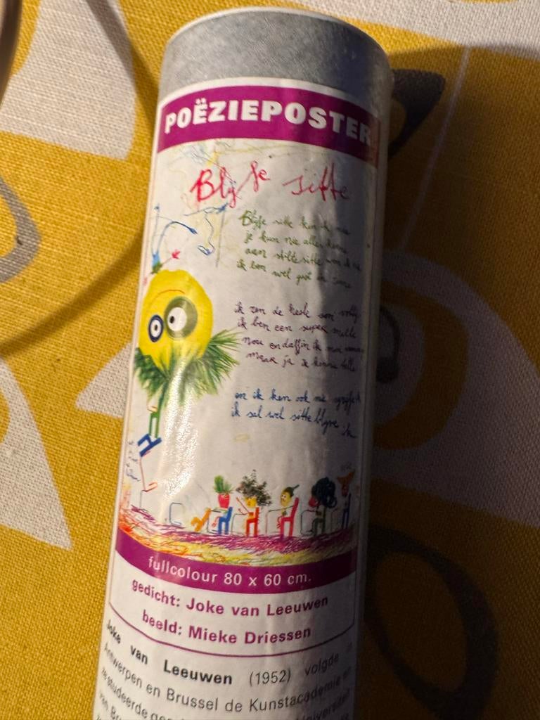 Poëzieposter Plint - Joke van Leeuwen & Mieke Driessen, Ophalen of Verzenden, Nieuw, Meerdere auteurs