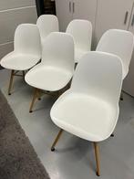 Albert kuip stoelen wit, 6 stuks, merk zuiver, Huis en Inrichting, Stoelen, Gebruikt, Wit, Vijf, Zes of meer stoelen, Ophalen