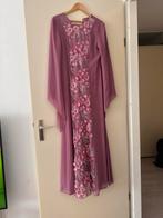 Prachtige maxi jurk met bloemen applicaties, Maat 38/40 (M), Ophalen of Verzenden, Zo goed als nieuw, Roze