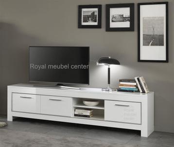 Tv meubel Mona hoogglans wit 207 cm Direct leverbaar beschikbaar voor biedingen