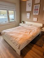 Ikea ASKVOLL 140x200 inclusief lattenbodem, matras + topper, Huis en Inrichting, Slaapkamer | Bedden, Ophalen, Wit, Tweepersoons