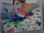 Bloemenfee met vlinders raamsticker, muursticker, Huis en Inrichting, Ophalen of Verzenden, Nieuw