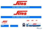 Vrachtauto decal 1:50 Sties Termo transport (trailer) type 1, Hobby en Vrije tijd, Verzenden, Nieuw, Bus of Vrachtwagen, Overige merken