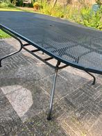 Royale tuintafel strekmetaal 190 x 105 antraciet, Tuin en Terras, Tuintafels, Ophalen, Gebruikt, Rechthoekig