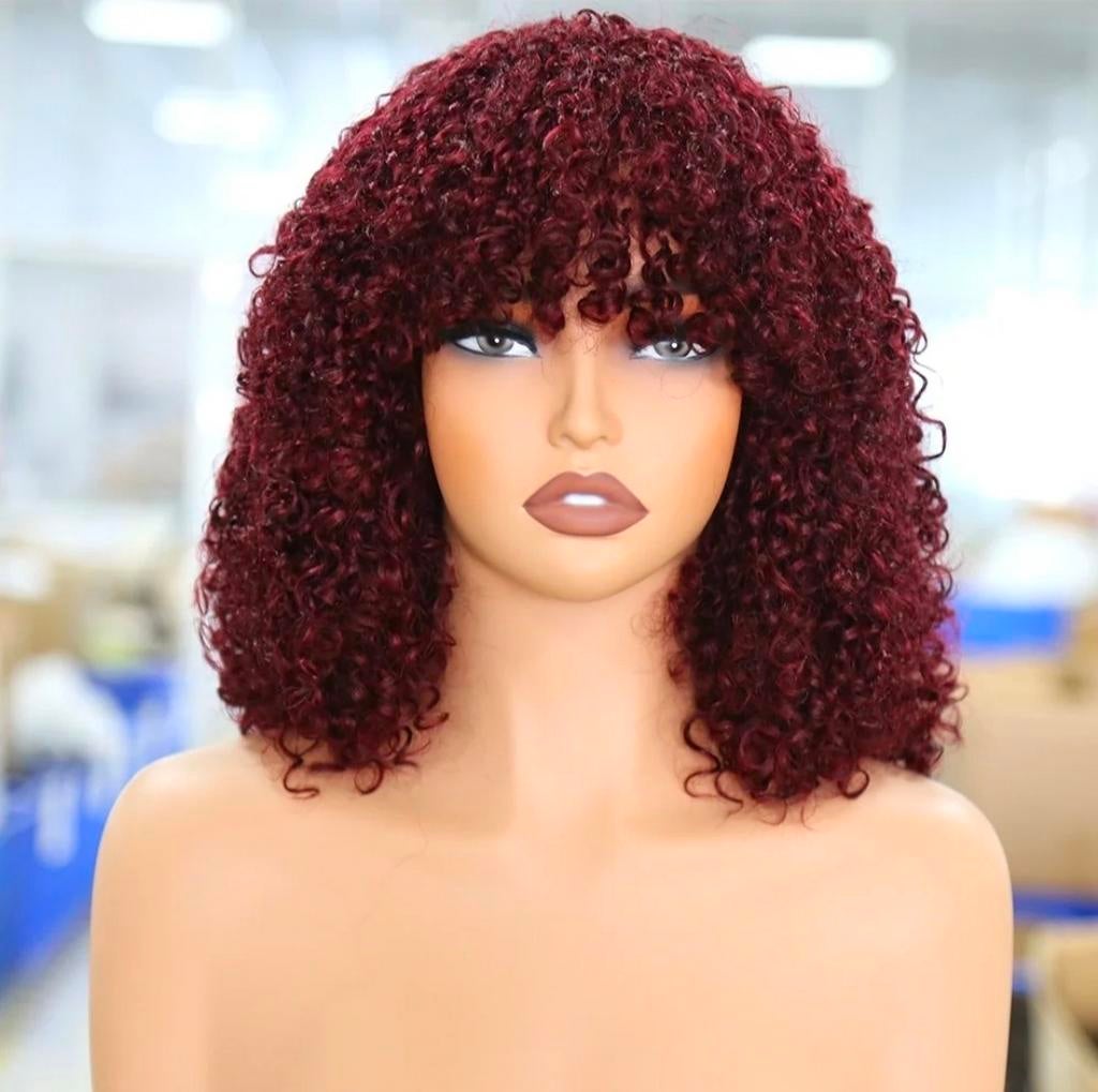 14 inch bang wig 100% menselijke haar, Ophalen of Verzenden, Nieuw, Pruik of Haarverlenging