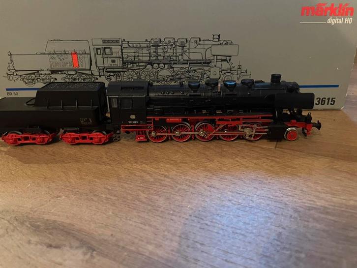 Marklin stoomloc BR50 digitaal, Hobby en Vrije tijd, Modeltreinen | H0, Zo goed als nieuw, Locomotief, Wisselstroom, Märklin, Ophalen of Verzenden