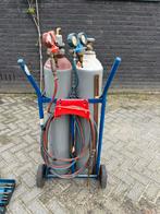 Autogeen lasset compleet 30 ltr flessen, Doe-het-zelf en Verbouw, Gereedschap | Lasapparaten, Ophalen, Gebruikt, Overige typen