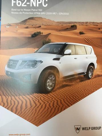 Nissan Patrol gepantserde Welp auto folder/brochure beschikbaar voor biedingen