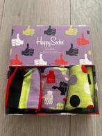 Nieuw: 3x Happy Socks 36-40 in een leuke doos, Sokken en Kniesokken, Overige kleuren, Nieuw, Overige maten