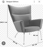 Wing Chair by Carl Hansen & Son, Verzenden, Gebruikt, 75 tot 100 cm