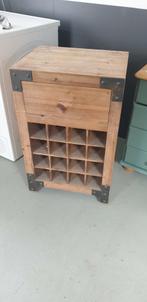 Wijnkastje, Huis en Inrichting, Ophalen, Gebruikt, Hout, Minder dan 50 cm