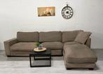 Hoekbank Taupe - Bezorging mogelijk, Huis en Inrichting, Banken | Voetenbanken en Poefen, 125 cm of meer, 125 cm of meer, Ophalen of Verzenden