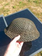 Britse Helm WO2,  origineel, Verzamelen, Ophalen of Verzenden, Landmacht, Engeland, Helm of Baret