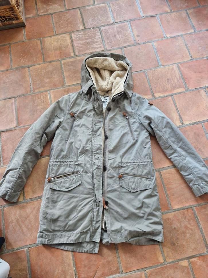 Moscow Winterjas Maat M, Kleding | Dames, Jassen | Winter, Zo goed als nieuw, Maat 38/40 (M), Groen, Verzenden