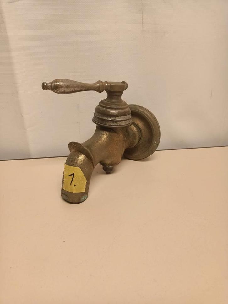 Antieke Messing Kraan - Vintage/Retro, Antiek en Kunst, Antiek | Koper en Brons, Ophalen of Verzenden