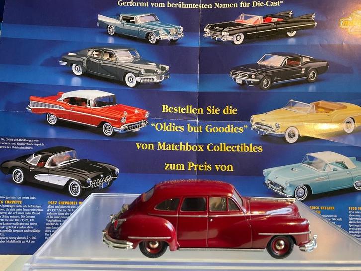 Matchbox Collectibles Dinky DeSoto 1948 mint/box/certific., Hobby en Vrije tijd, Modelauto's | 1:43, Zo goed als nieuw, Auto, Matchbox