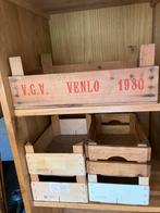 Vintage Houten Kistjes - V.G.V. Venlo 1980, Minder dan 50 cm, Gebruikt, Minder dan 50 cm, Ophalen of Verzenden
