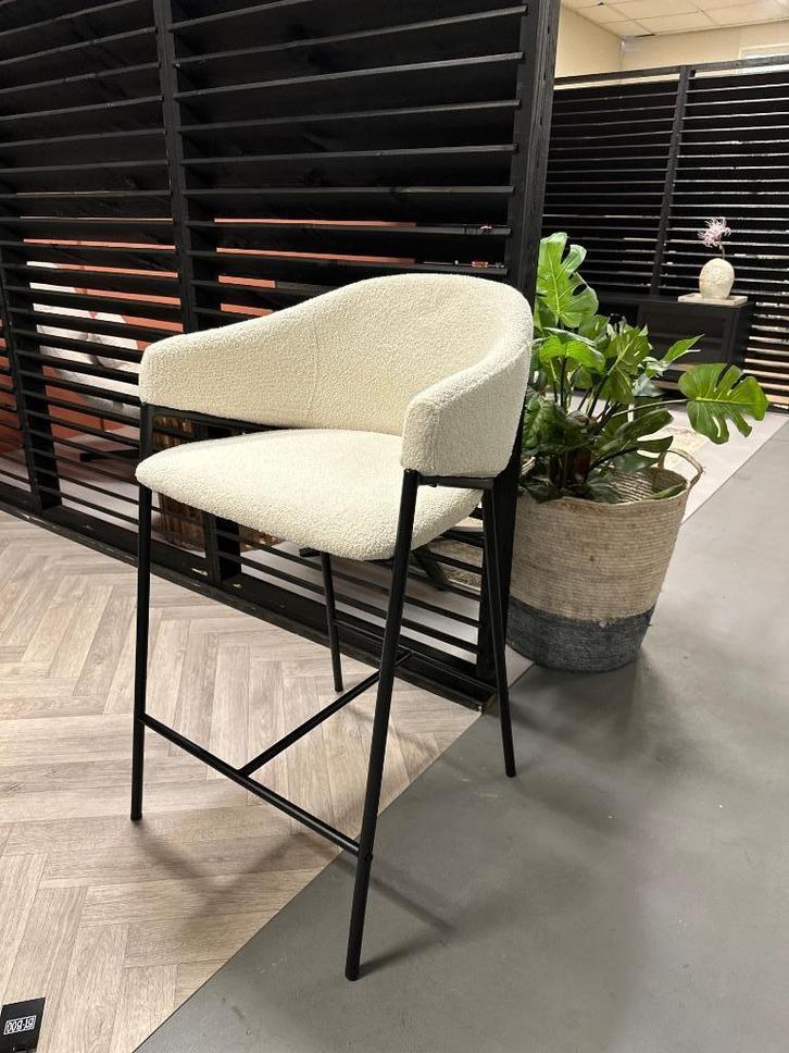 3x barkruk creme- 3x barkruk boucle - 3x barkruk teddy, Huis en Inrichting, Barkrukken, Nieuw, 60 tot 90 cm, 1 kruk, Ophalen