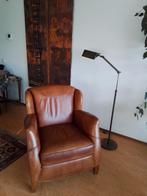 Schapenleren oorfauteuil vintage clubfauteuil, Huis en Inrichting, Fauteuils, Ophalen, Gebruikt, 75 tot 100 cm, Clubfauteuil oorfauteuil schapenleer vintage