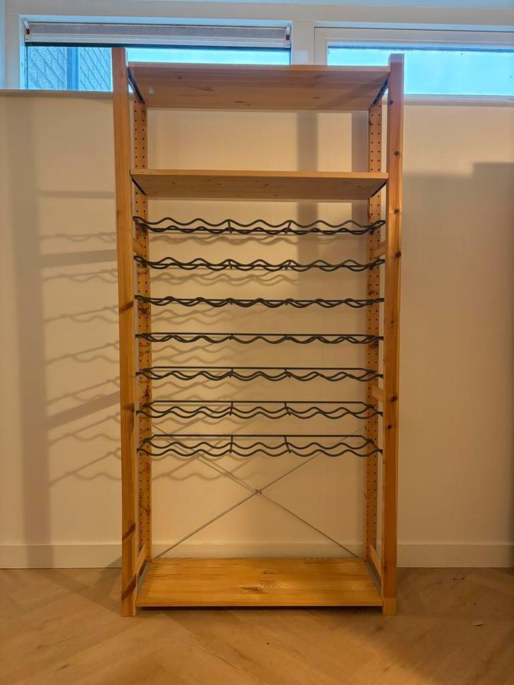 Ikea Ivar stellingkast met wijnrek, Huis en Inrichting, Kasten | Stellingkasten, Zo goed als nieuw, Ophalen