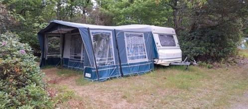 caravan bürstner 5 persoons met grote voortent, Caravans en Kamperen, Caravans, Particulier, tot en met 5, Rondzit, Bürstner, Dwars-stapelbed
