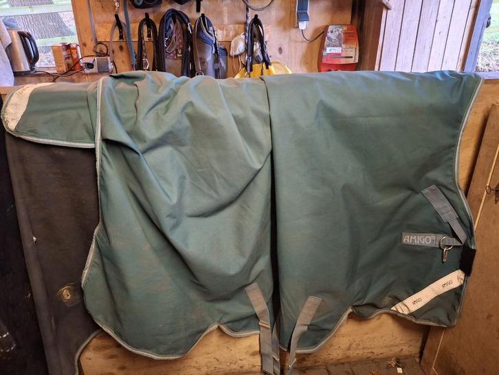Amigo Bravo Wug Lite 1200 denier regendeken 0g 125/175, Dieren en Toebehoren, Paarden en Pony's | Dekens en Dekjes, Zo goed als nieuw