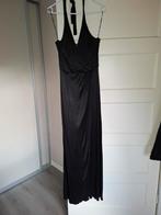 Zwarte avondjurk (halter) mt S, Ophalen of Verzenden, Gedragen, Zwart, Galajurk