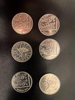 6 Engelse 10 Pence muntjes, Postzegels en Munten, Munten | Europa | Niet-Euromunten, Ophalen of Verzenden, Losse munt, Overige landen