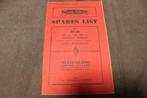 Matchless 1949 350cc G3L 500cc G80L motorcycle parts list, Ophalen of Verzenden, Overige merken