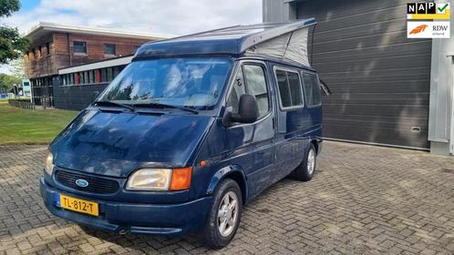 Ford TRANSIT 100S CAMPER BENZINE 5 PERSOONS HEFDAK 189000KM, Caravans en Kamperen, Campers, Bedrijf, Ford, Benzine