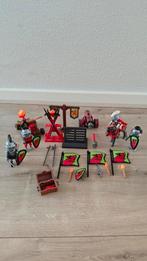 Playmobil 4 ridders, een paard, 2 kanonnen, Ophalen of Verzenden