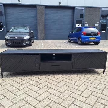 Livingfurn - TV Meubel York 200cm - Zwart