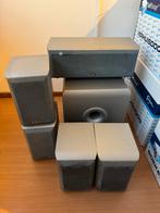 Eltax Atomic Speakers - Complete Surround Set met subwoofer, Audio, Tv en Foto, Luidsprekers, Gebruikt, 60 tot 120 watt, Complete surroundset