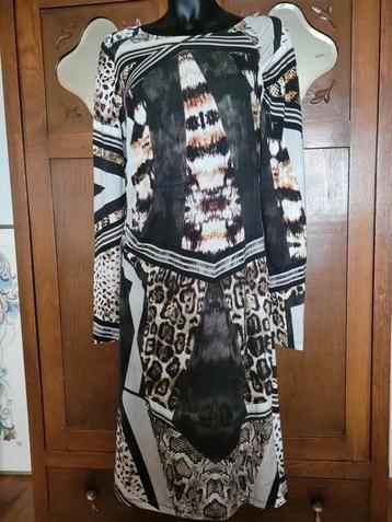 Viscose stretchjurk in dier/grafische print " Anna" mtL beschikbaar voor biedingen