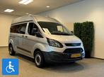 Ford Transit Custom L2H2 Rolstoelbus 3+1, Auto's, Stoelverwarming, 12 maanden, Zwart, Bedrijf