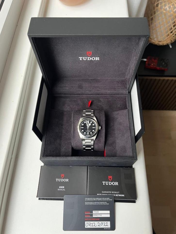 Tudor Black Bay 36, Sieraden, Tassen en Uiterlijk, Horloges | Heren, Gebruikt, Polshorloge, Overige merken, Staal, Staal, Ophalen of Verzenden
