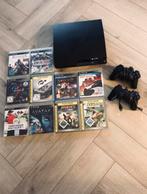 PlayStation 3. Compleet. 10 Games. 2 Controllers., Met 2 controllers, Zo goed als nieuw, Met games, Slim