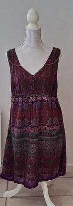 Jurk met print, Kleding | Dames, Jurken, Ophalen of Verzenden, Zo goed als nieuw, Maat 42/44 (L), Knielengte