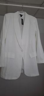 Boohoo oversized blazer met laag decolleté, Maat 38/40 (M), Nieuw, Ophalen of Verzenden, Wit