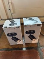 2x zwarte enkele spots, Ophalen of Verzenden, Nieuw, Metaal of Aluminium, Led