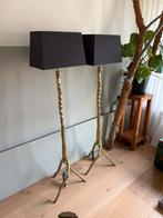 2x Gouden vloerlampen incl. antraciet kap - Colmore -NIEUW!, Huis en Inrichting, Ophalen, Nieuw, Metaal, 150 tot 200 cm